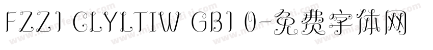 FZZ1 CLYLTIW GB1 0字体转换